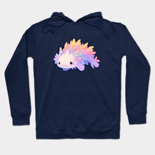 Tiny Rainbow Axolotl - Adorable Salamander Amphibian Hoodie